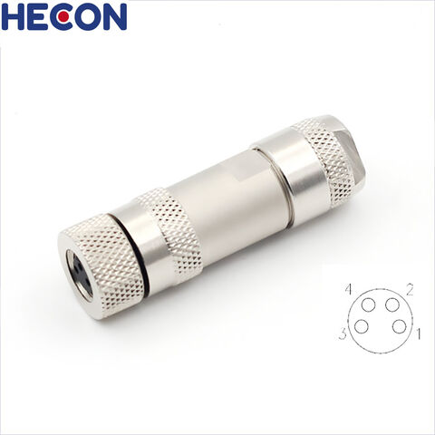 Conector M8 Macho Recto Sobremoldeado sin Blindaje 3 4 5 6 8 Pines Boca Metálica Conector M8 Impermeable Personalizado