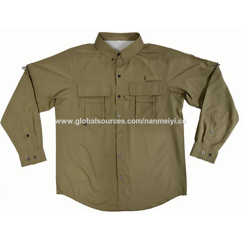 Outdoor Breathable Custom Uv Protection Long Sleeve Fishing Shirt
