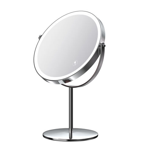 1 Unidade Espelho De Vaidade Com Luz Led Espelho De Maquilhagem Led Espelho  De Maquiagem Levou Iluminado Ampliação Área De Trabalho Senhorita Vidro