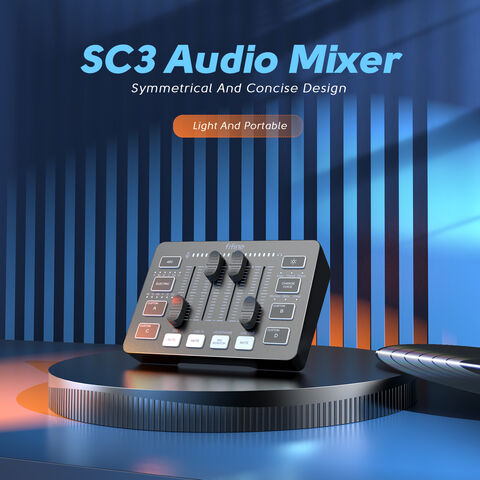  Mesa de sonido profesional del mezclador de audio de 7 canales  con el poder fantasma de 48V, USB para la transmisión en vivo, DJ,  rendimiento, grabación : Instrumentos Musicales