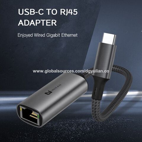 USB to Ethernet Adapter,10/100/1000M USB 3.0 to RJ45 LAN ABS Net Adapter  RJ45 Ethernet Multiport Splitter Compatible with Laptop