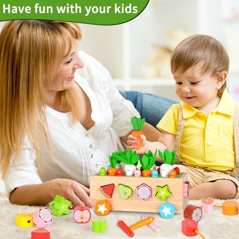  Juguetes Montessori para niños y niñas pequeñas: juguetes  educativos para niños de 2, 3, 4 años, ideas de regalos de cumpleaños,  juguetes de aprendizaje preescolar de madera, habilidades motoras finas,  bloques