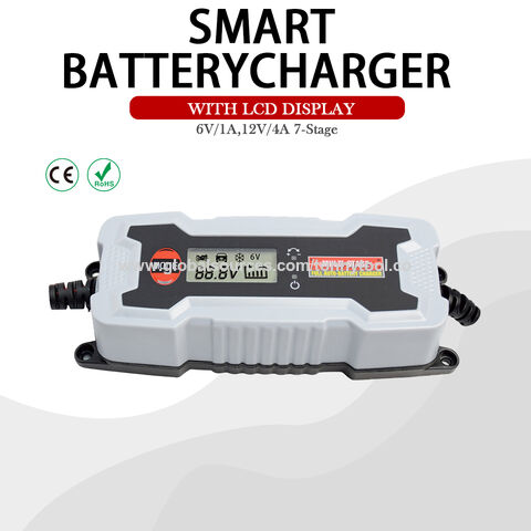 BLACK+DECKER BM3B Fully Automatic 6V/12V Battery Charger/Maintainer with  Cable Clamps and O-Ring Terminals
