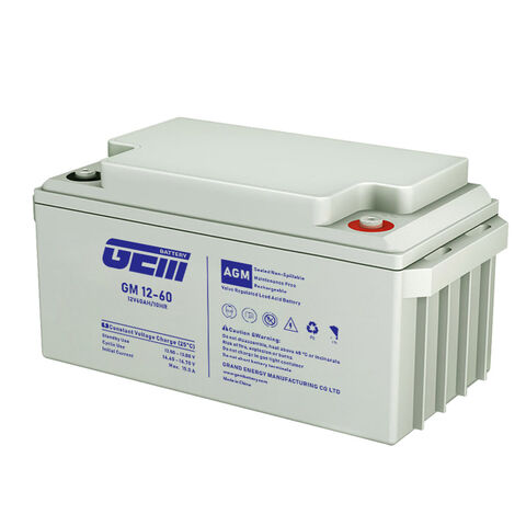 بطارية GEM 12V 60AH AGM VRLA قابلة لإعادة الشحن حمض الرصاص لنظام الطاقة الشمسية/نظام UPS CPX 60-12/PK12V60H