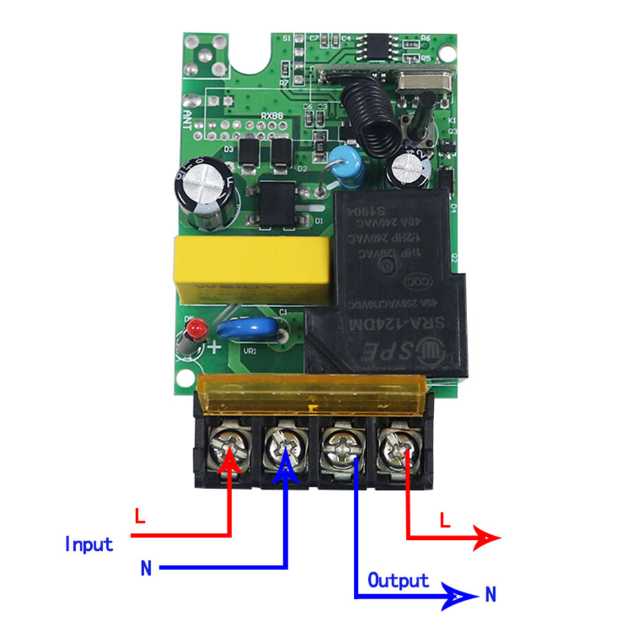 Buy Wholesale China Ac 220v 8 Channel Remote Control Switch Kit 433mhz  Fixed Learning Code Garage Door Gate Led Lights Remote Control Set & Switch  at USD 28.39