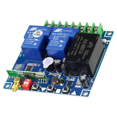 Receptor de control remoto inalámbrico RF de alta potencia AC para bomba de agua, motor, puerta eléctrica, elevación, grúa, riego con DIP