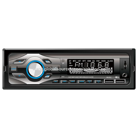 Radio Estéreo Digital para coche, reproductor MP3 de vídeo con Bluetooth,  Radio FM, Audio estéreo ISO, USB/SD, entrada auxiliar en el tablero, 1 Din