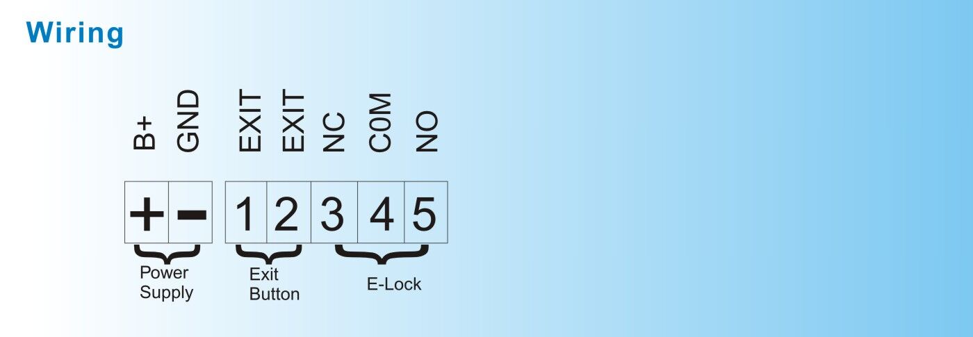 Ip 65 Code Access Keypad Door Entry System With Blue Backlight, Grey ...