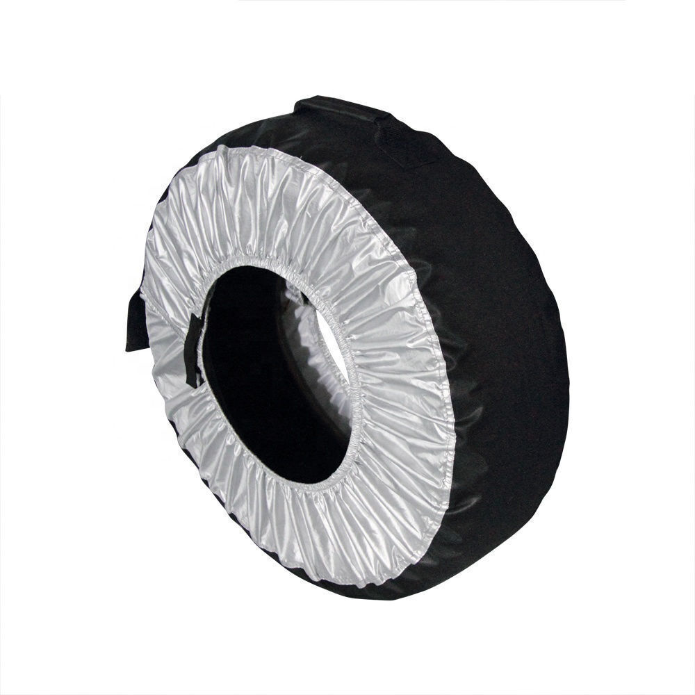 Housse de pneu de secours en tissu Oxford noir - Housse de pneu de