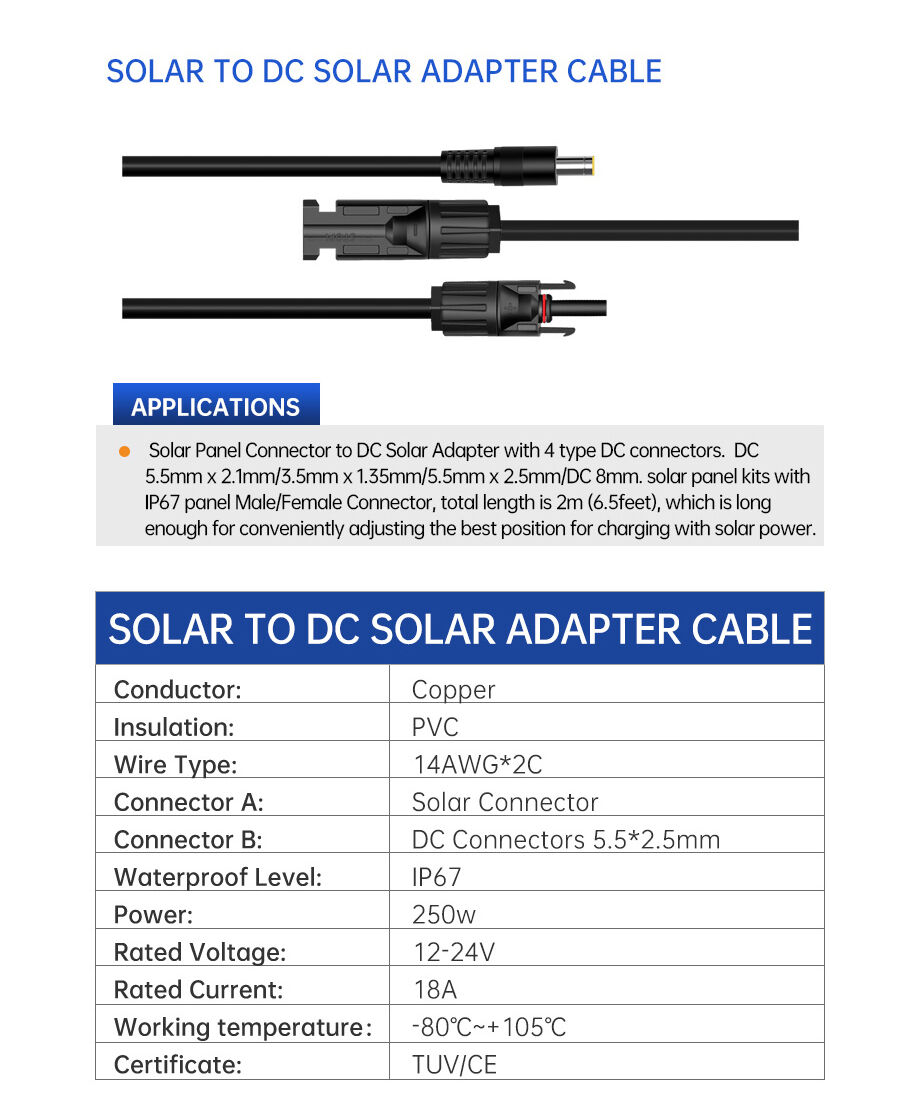 Compre Cable Fabricante Ip67 Tuv Ce Aprobado Mc4 Inversor Panel