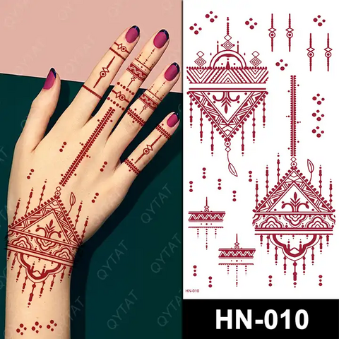Generic 1 Sheet India Paisley Tattoo Decals Henna Body Art Decals  Waterproof Paper Temporary Tattoo # 21537 : Amazon.in: Beauty