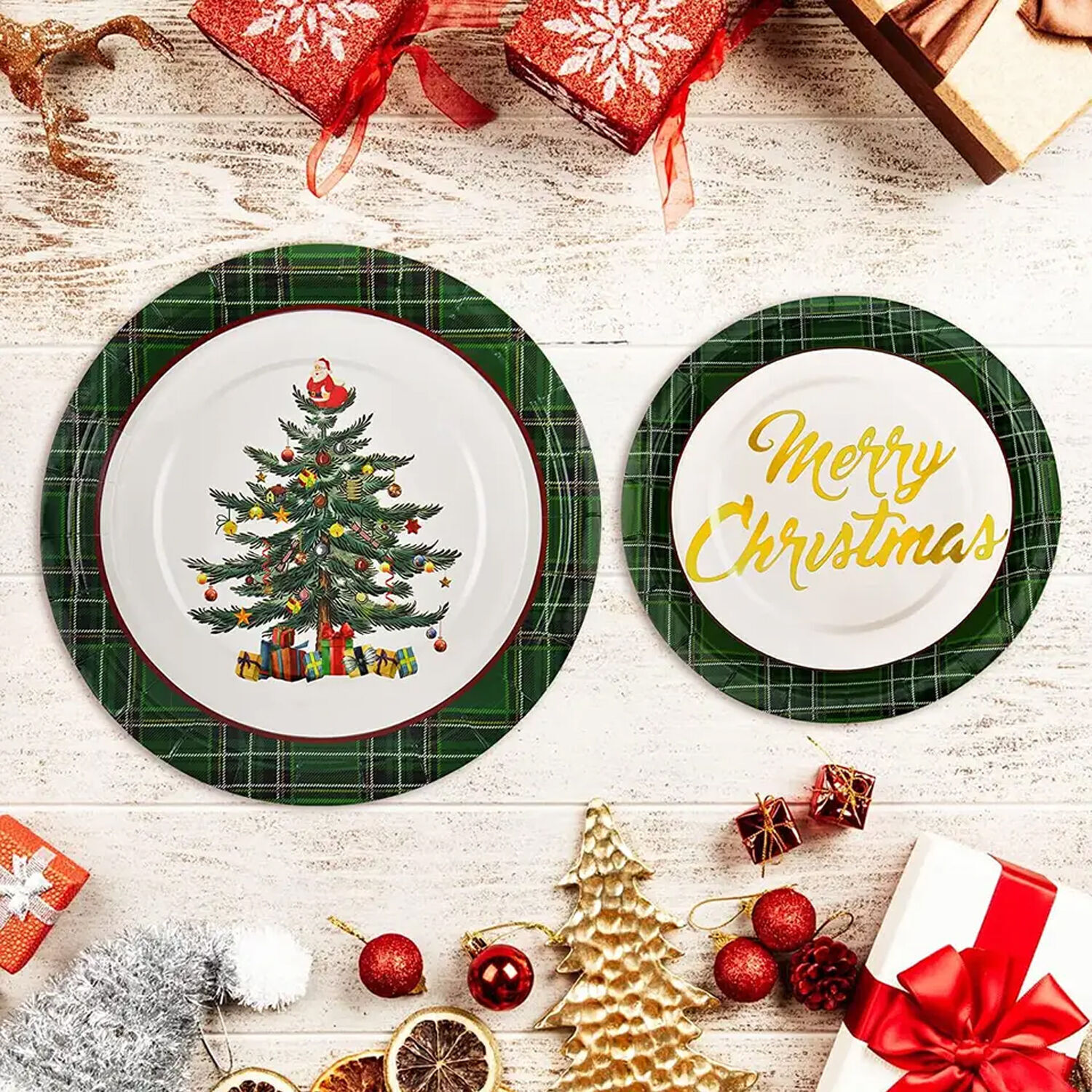 Plastic Plates Christmas Dinner Plates Only Christmas Paper Plate