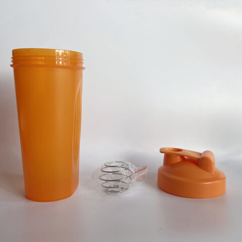 600ML Blender Shaker Bottle with Plastic Whisk Ball BPA Free