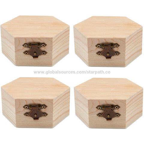 Hot Sale Solid Wood Customized Unfinished Small Plain Wooden Box with Lid  for Sale - China Wooden Box and Wood Box price
