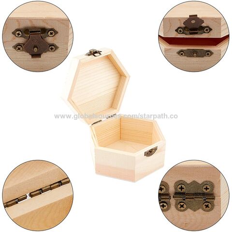 Hot Sale Solid Wood Customized Unfinished Small Plain Wooden Box with Lid  for Sale - China Wooden Box and Wood Box price