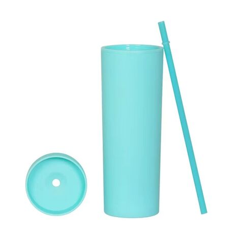 Water Tumble with Foldable Straw and Lid Fruit Infuser Water Bottle Iced  Coffee Cup Simple Modern