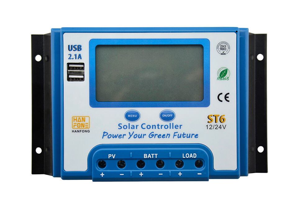 Factory Solar Panel System Charge Controller 12v 24v Battery Charger ...