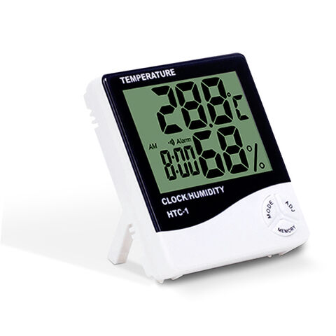 HTC-2 Thermomètre LCD Digital Température Humidité et Alarme