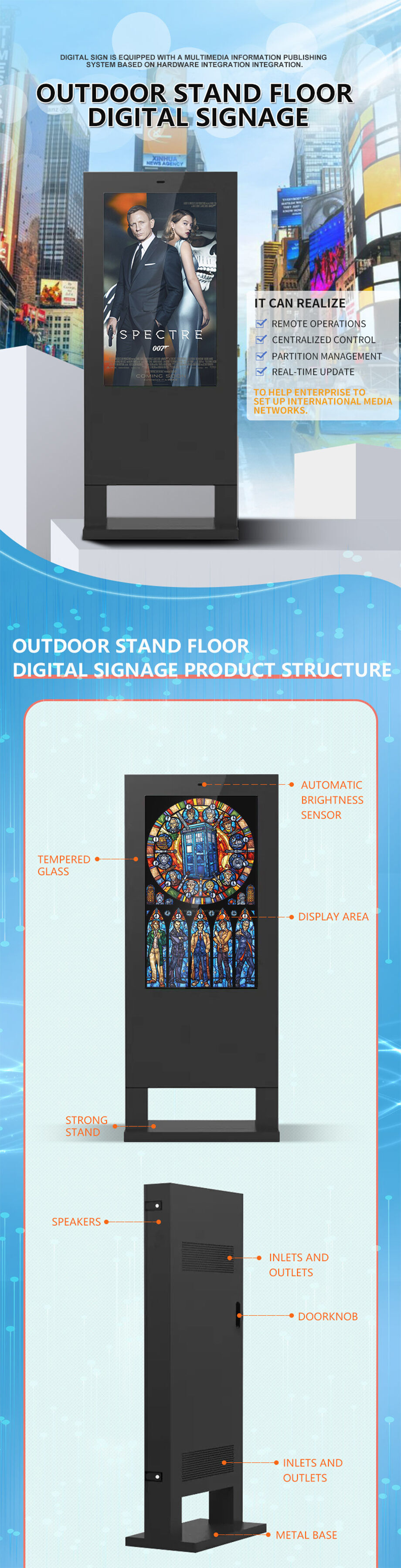 55 Inch 100 Inch Indoor Touch Screen Lcd Outdoor Advertising Totem ...