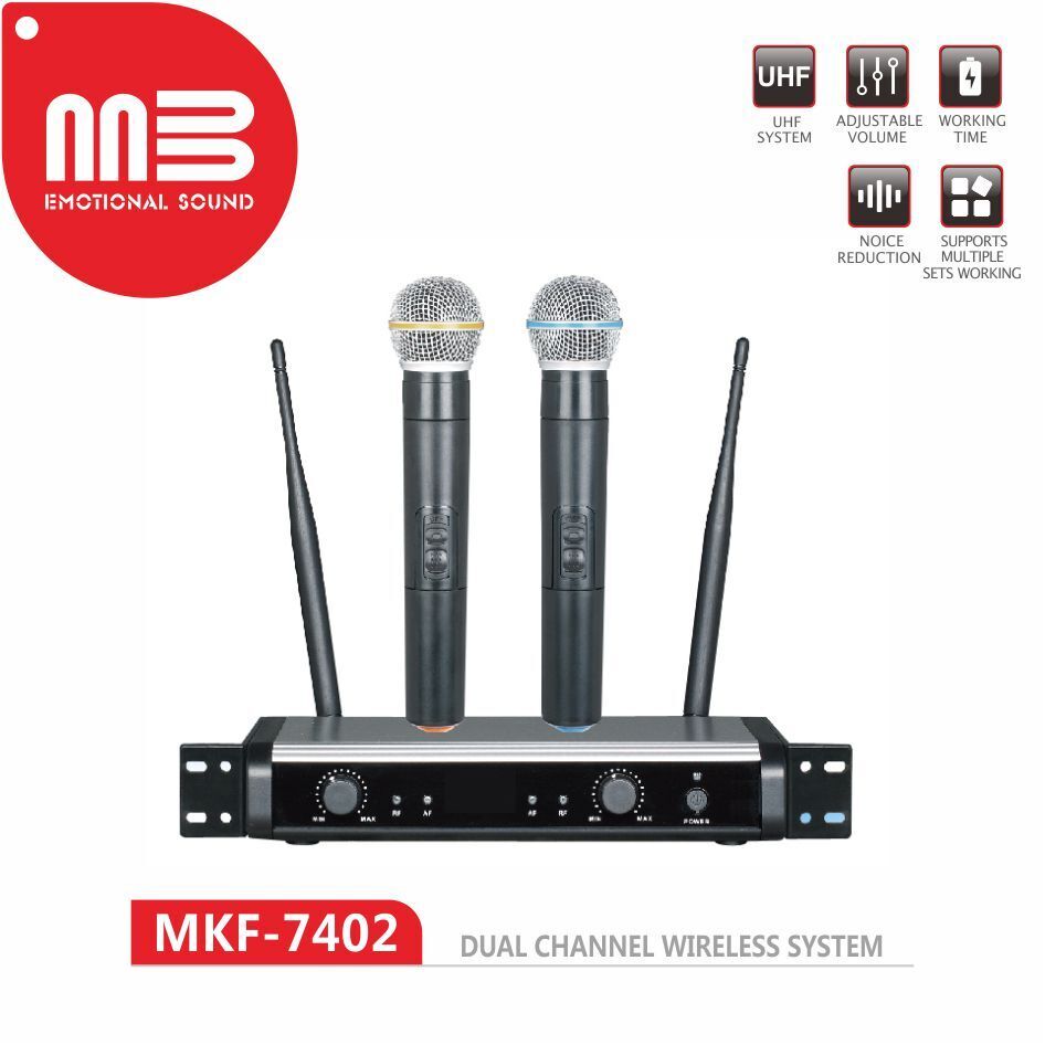 Takstar TC-4R VHF Wireless Microphone system one receiver four