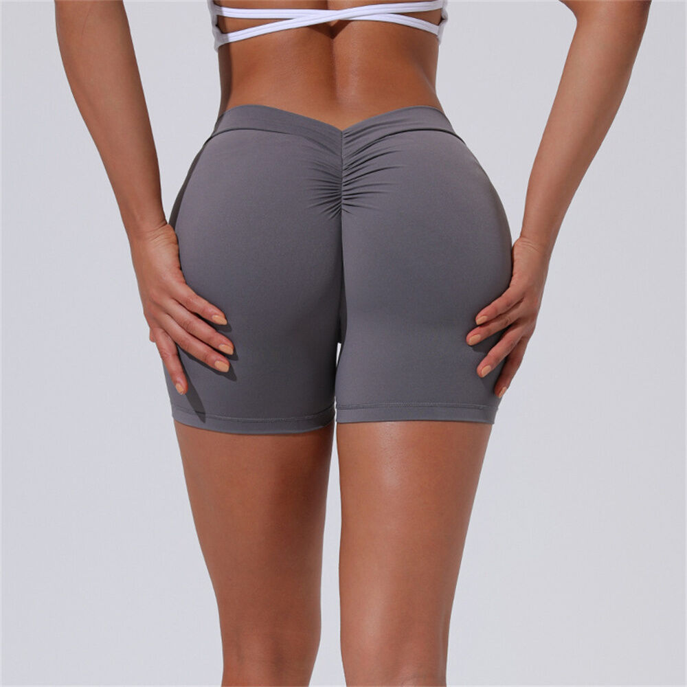 Yoga Shorts Scrunch Butt V Back Women Fitness Customized Booty Training  Shorts - China Gym Wear and Sportswear price