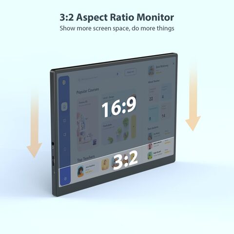  Eyoyo Monitor de pantalla táctil USB C de 13.3 pulgadas 1920 x  1080 IPS Monitor portátil segundo monitor para computadora portátil,  pantalla mini PC con entrada USB-C y HDMI : Electrónica