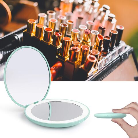 Mini LED Makeup Double Sides Foldable Cosmetic Mirror with Light Portable  Handheld Luminous Mirror Small Mirror Gift - China LED Mirror and Luminous  Mirror price