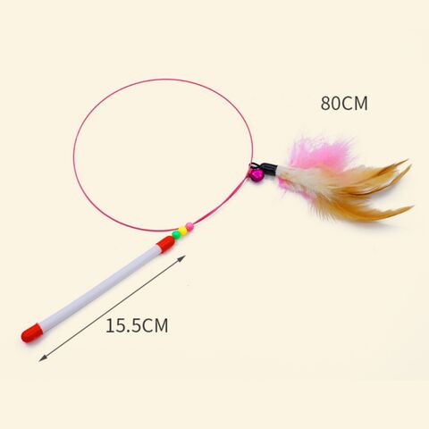 Compre Cat Teaser Teasing Stick Cat Toy Cat Fishing Pole Toy Com