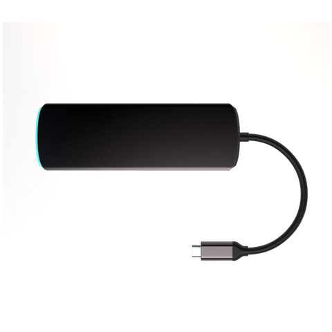 Hub USB C 9 en 1 con HDMI 4K, Carga PD de 100W, Puertos de Datos USB 3.0 5Gbps, Lector de Tarjetas SD/TF, Micrófono de Audio de 3.5mm para MacBook Pro/Air