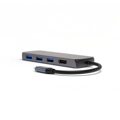 Hub USB C 9 en 1 con HDMI 4K, Carga PD de 100W, Puertos de Datos USB 3.0 5Gbps, Lector de Tarjetas SD/TF, Micrófono de Audio de 3.5mm para MacBook Pro/Air