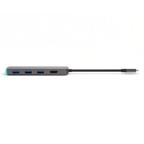 Hub USB C 9 en 1 con HDMI 4K, Carga PD de 100W, Puertos de Datos USB 3.0 5Gbps, Lector de Tarjetas SD/TF, Micrófono de Audio de 3.5mm para MacBook Pro/Air