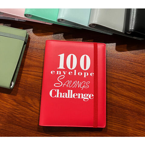 100 Envelope Challenge Binder,A5 Classeur Budget,Anneaux