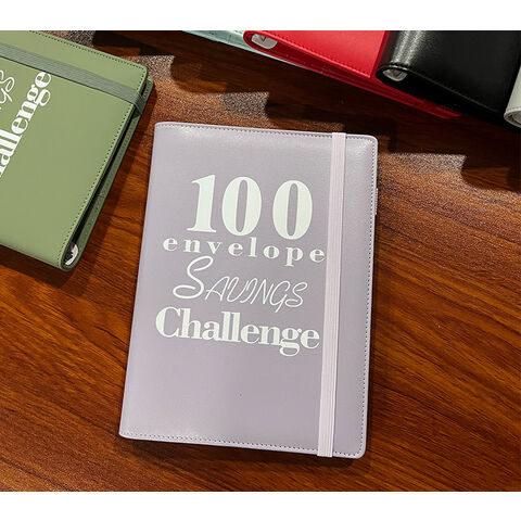 100 Envelope Challenge Binder,A5 Classeur Budget,Anneaux Classeur