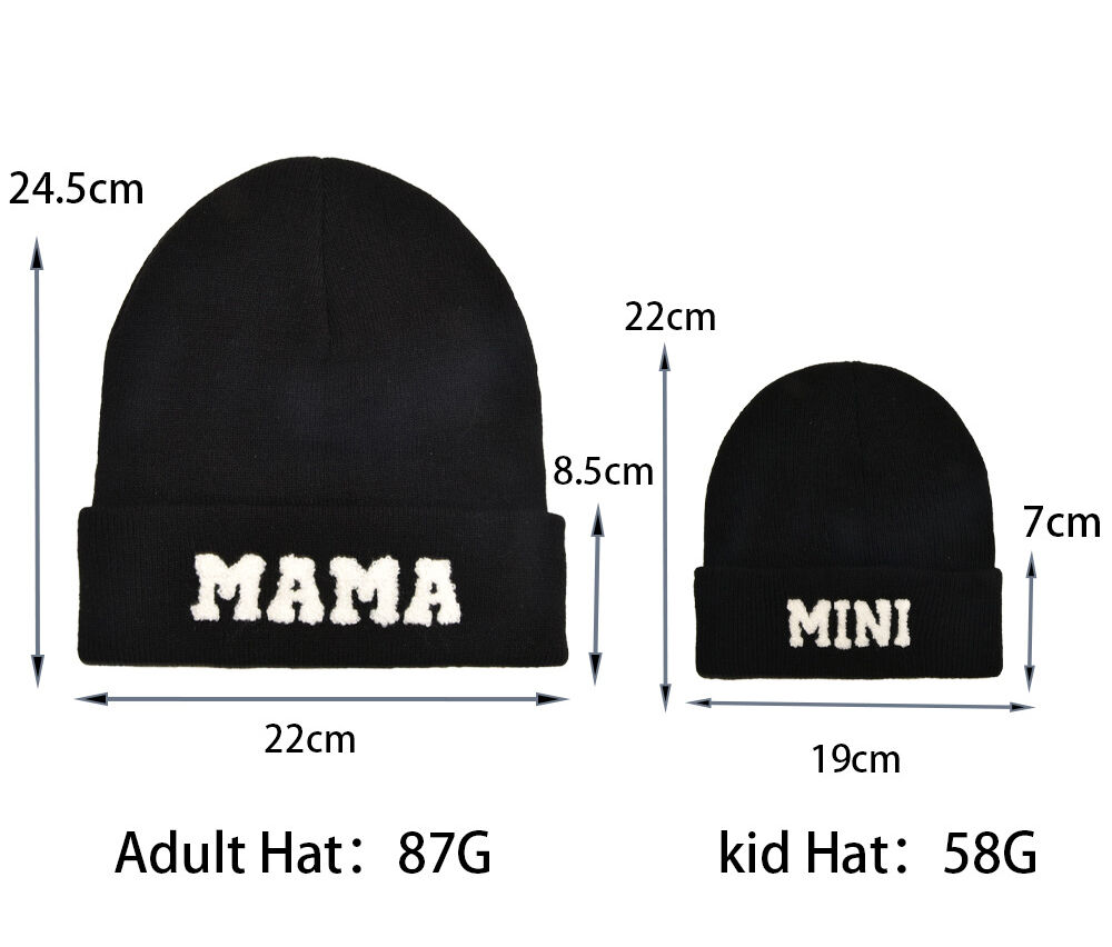 Kaufen Sie China Großhandels-Mama &amp; Mini Beanies Winter Familie Herbst ...