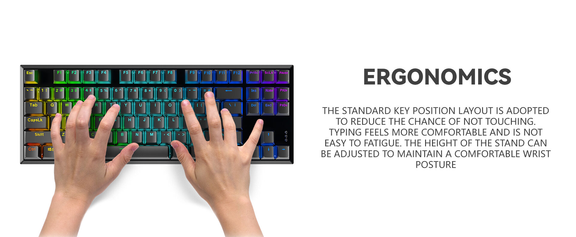 Buy Wholesale China 87 Key Mechanical Keyboard With Double Injection ...