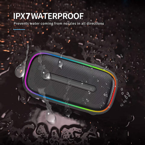 Altavoz Portátil Q40 TWS con RGB, Altavoz Bluetooth IPX7 Impermeable