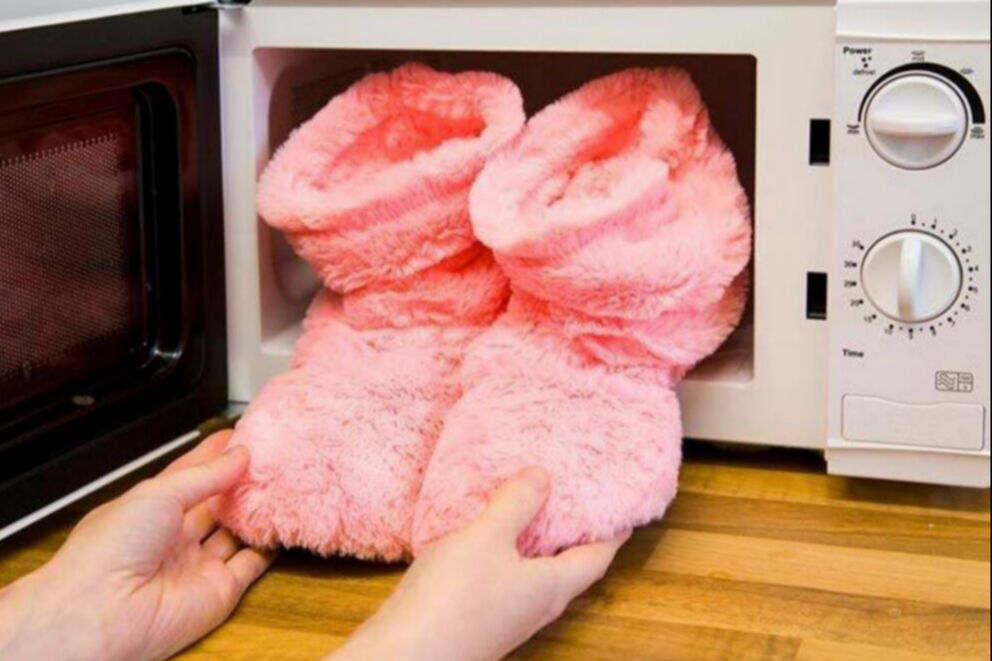 mens microwavable slippers