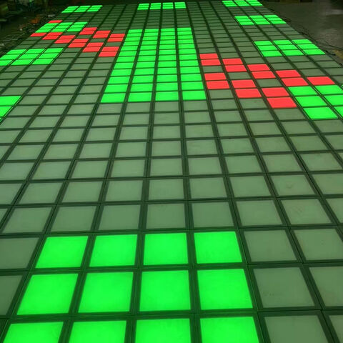 Sistema de piso LED interactivo para juegos de interior 30x30cm, juego de escuadrón, piso LED personalizado para juegos, juegos de equipo para interiores, proveedores de fábrica