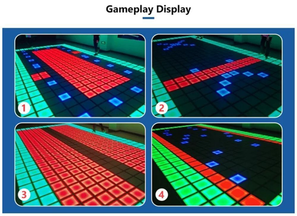 2023 Newest Activate Mega Grid Game Led Floor 30x30 With Programs