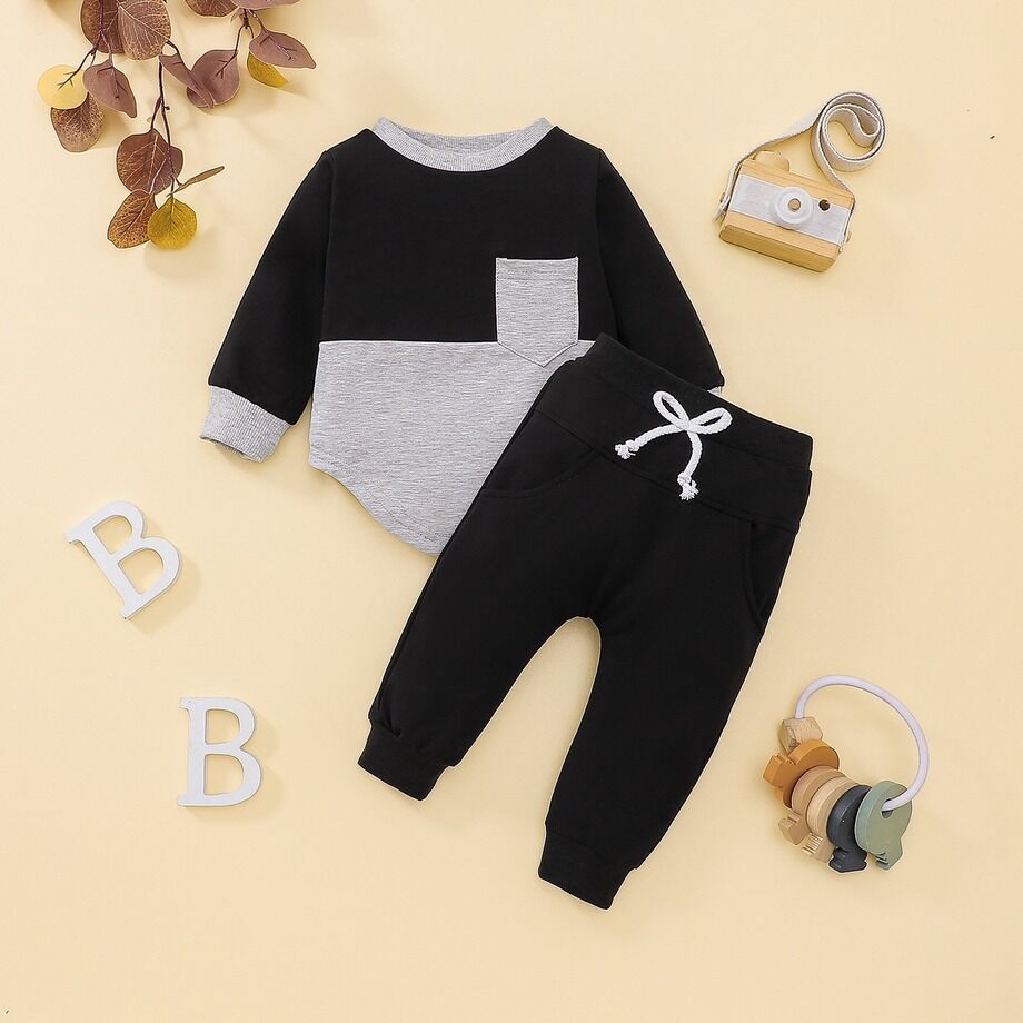 Buy Wholesale China Patchwork Baby Clothes Set Spring Autumn Long ...