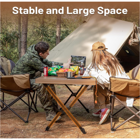 Camp Furniture Mini Table pliante portable Camping Aluminium léger  Randonnée extérieure Pêche à la pêche à la plage Tables rouleaux de  randonnée de