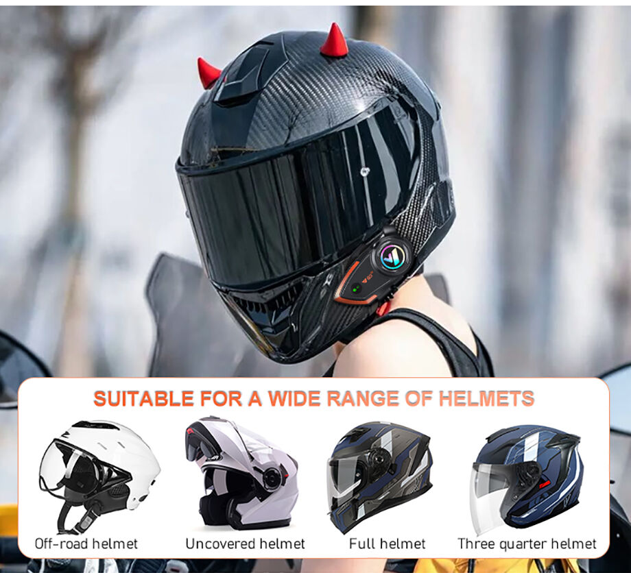 EJEAS Q2 Motorcycle Helmet Intercom Wireless Bluetooth 5.1 Interphone –  yolobuying