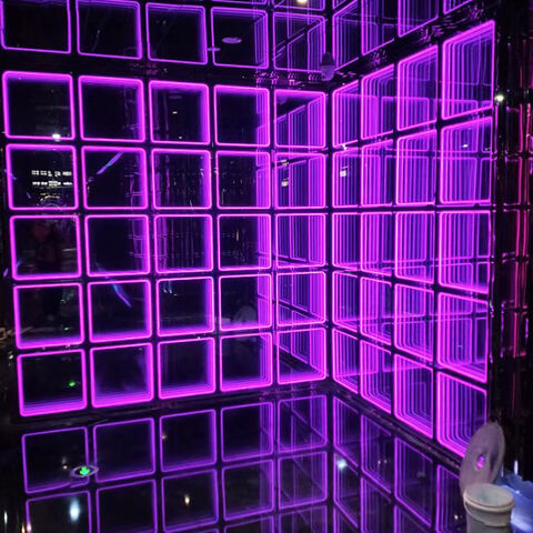 Meilleur prix Nouveau plancher de danse à LED miroir infini 3D, scène de danse à LED, panneau de danse à LED, lumière de danse à LED