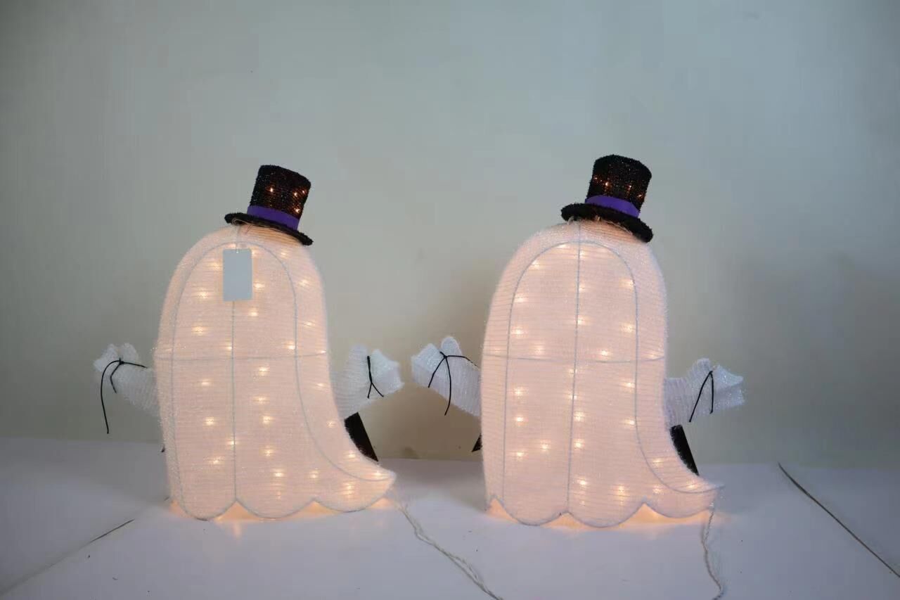 Halloween Figurine Lights Halloween Skull Light Ghost Light Pumpkin ...