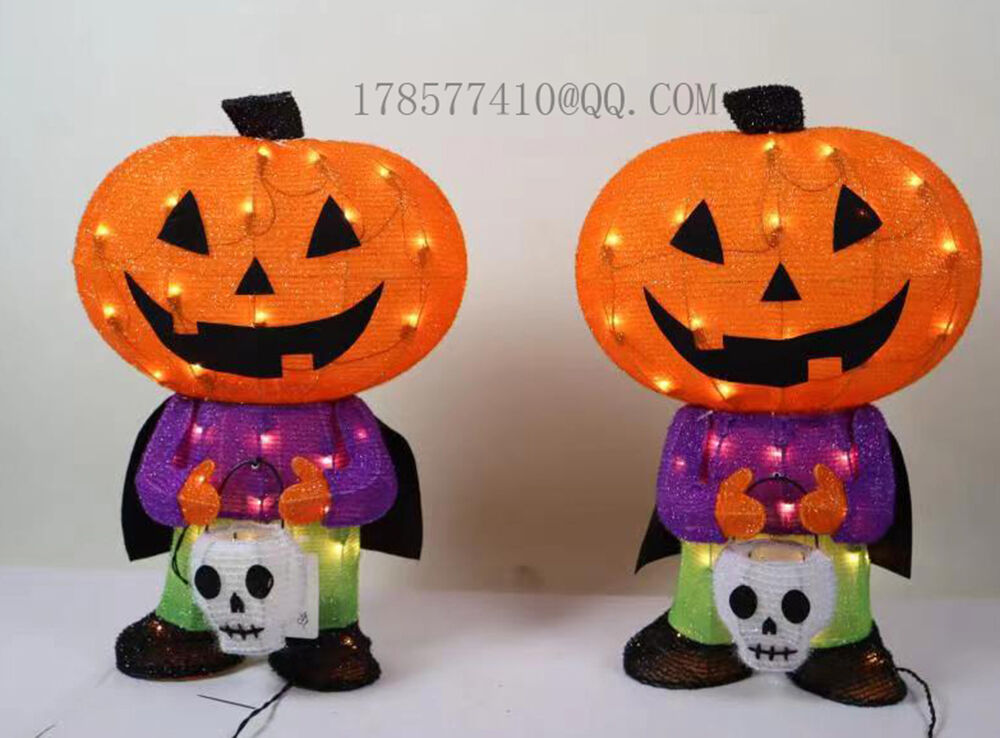 Halloween Figurine Lights Halloween Skull Light Ghost Light Pumpkin ...