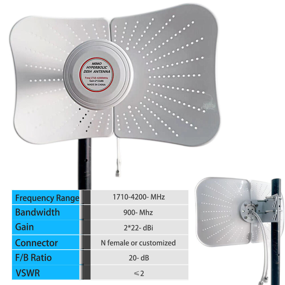 Parabolic Reflector For Router Buy Wholesale China High Performance 2*22dbi 1710-4200mhz Grid ...