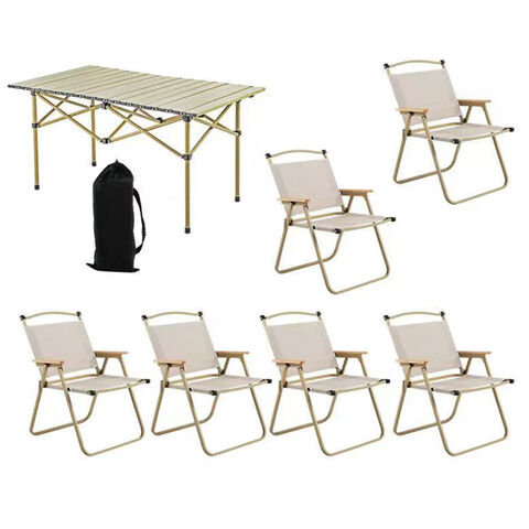  Mesa de picnic plegable con sillas, mesas de camping que se  pliegan ligeras con sillas, mesa de sillas de playa para adultos,  resistente, compacta, portátil, plegable, bolsa de transporte al aire