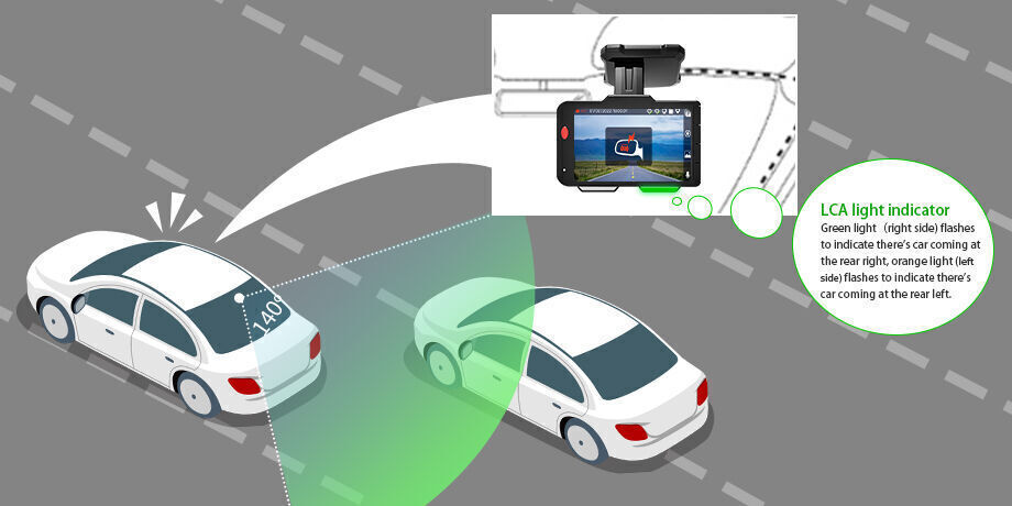 Adas Dashboard Camera,dual Lens Front 4k + Rear 1080p, Motion Detection ...