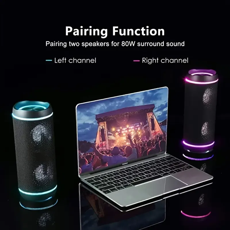 Rgb Light 40w Outdoor Bluetooth Speaker Portable Speaker Waterproof ...