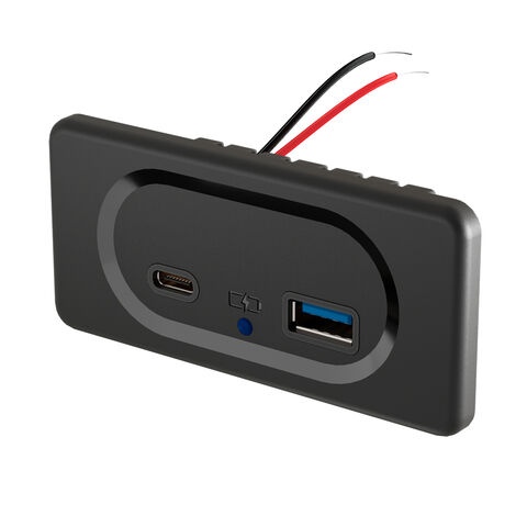Qc 3.0 Dual USB Ladegerät Buchse, wasserdichte 12V / 24V USB-Steckdose mit  Touch-Schalter für Auto, Marine, Boot